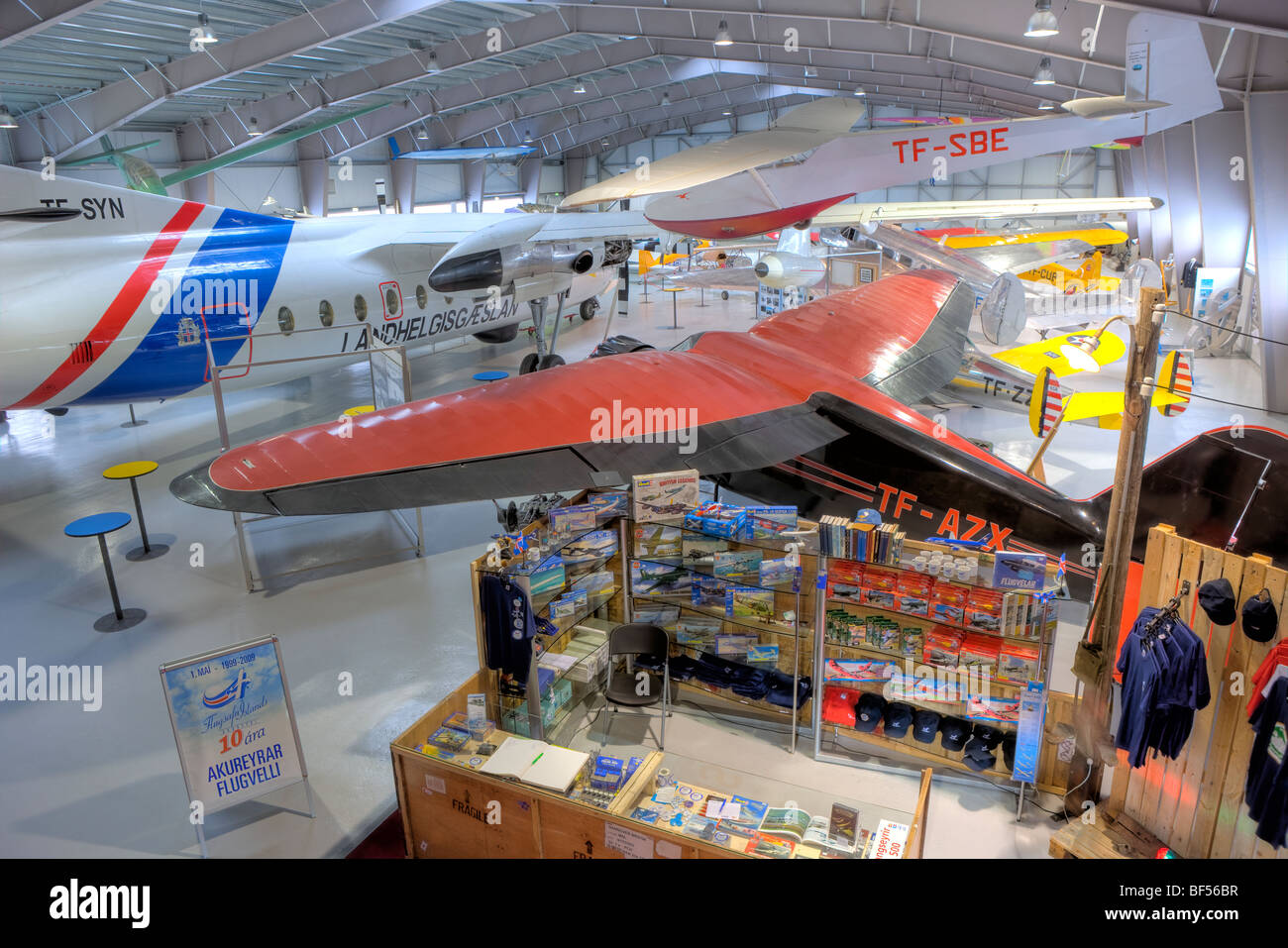 Il Museo dell'aviazione in Akureyri, Islanda Foto Stock
