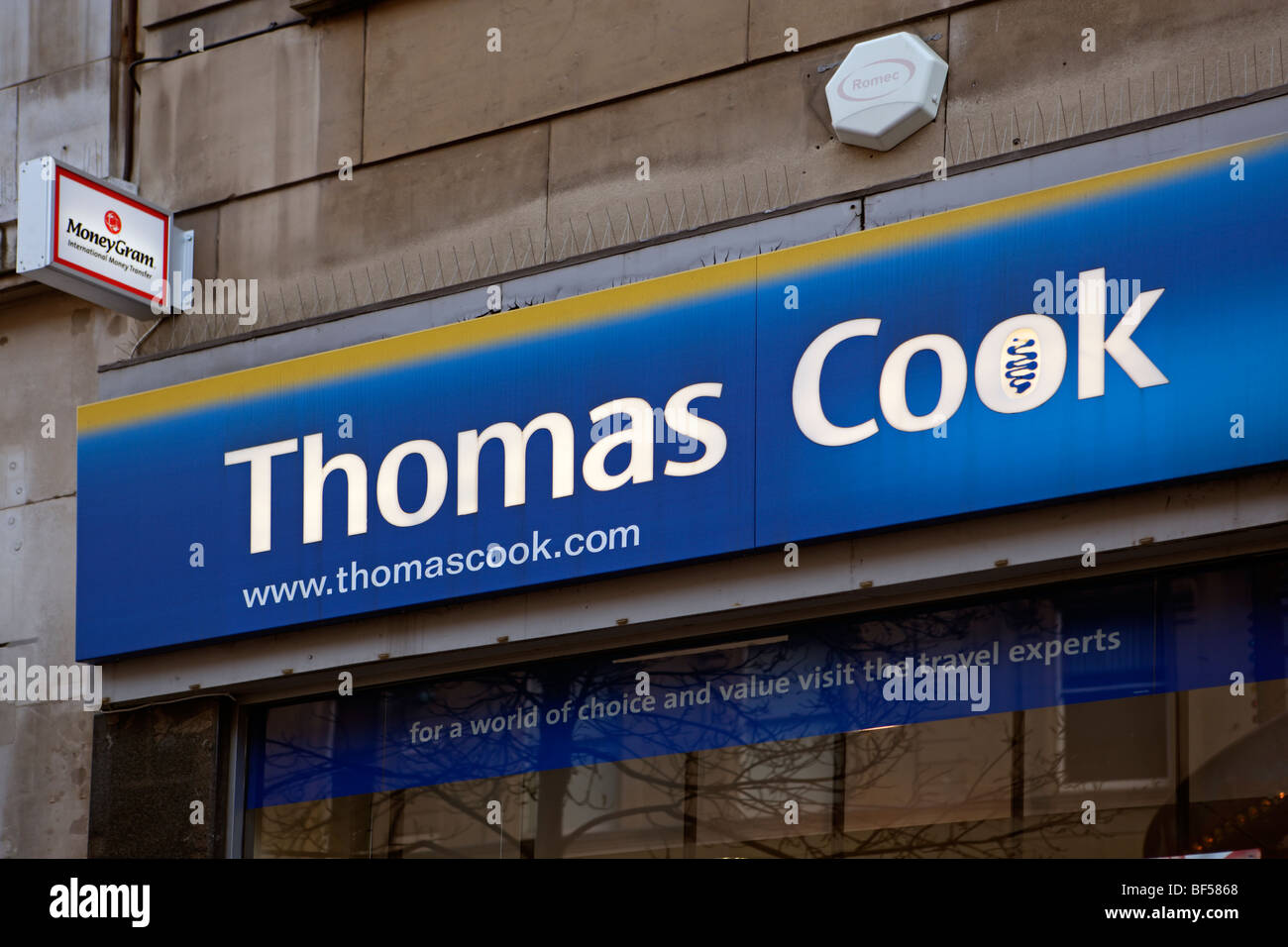 Thomas Cook segno Foto Stock