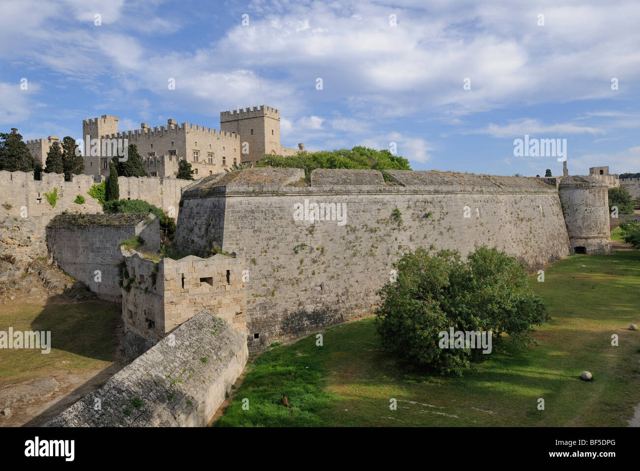 Amboise cancello in città esterna parete, Rodi, Rodi, Grecia, Europa Foto Stock