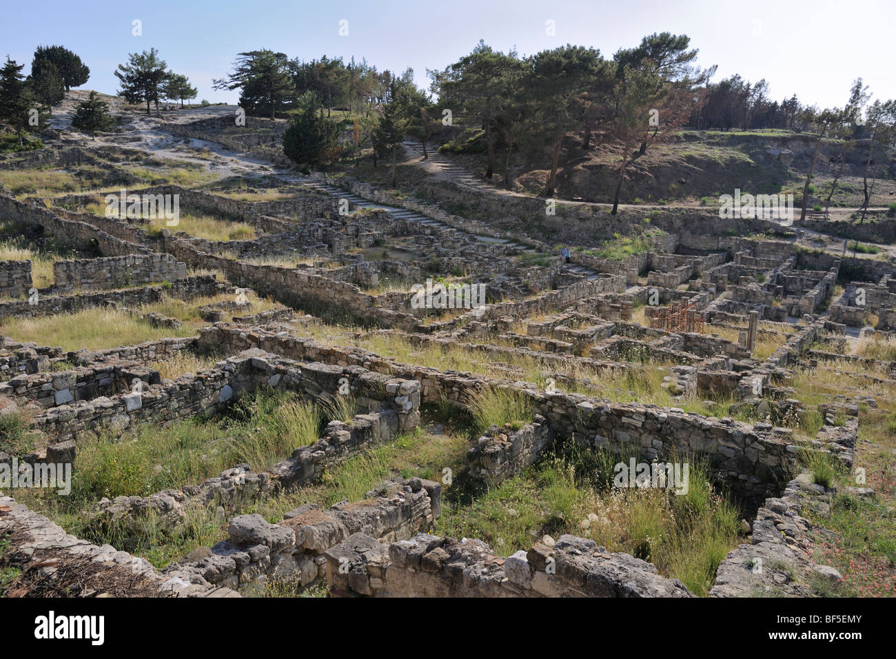 Gli scavi in Kámiros, Rodi, Grecia, Europa Foto Stock