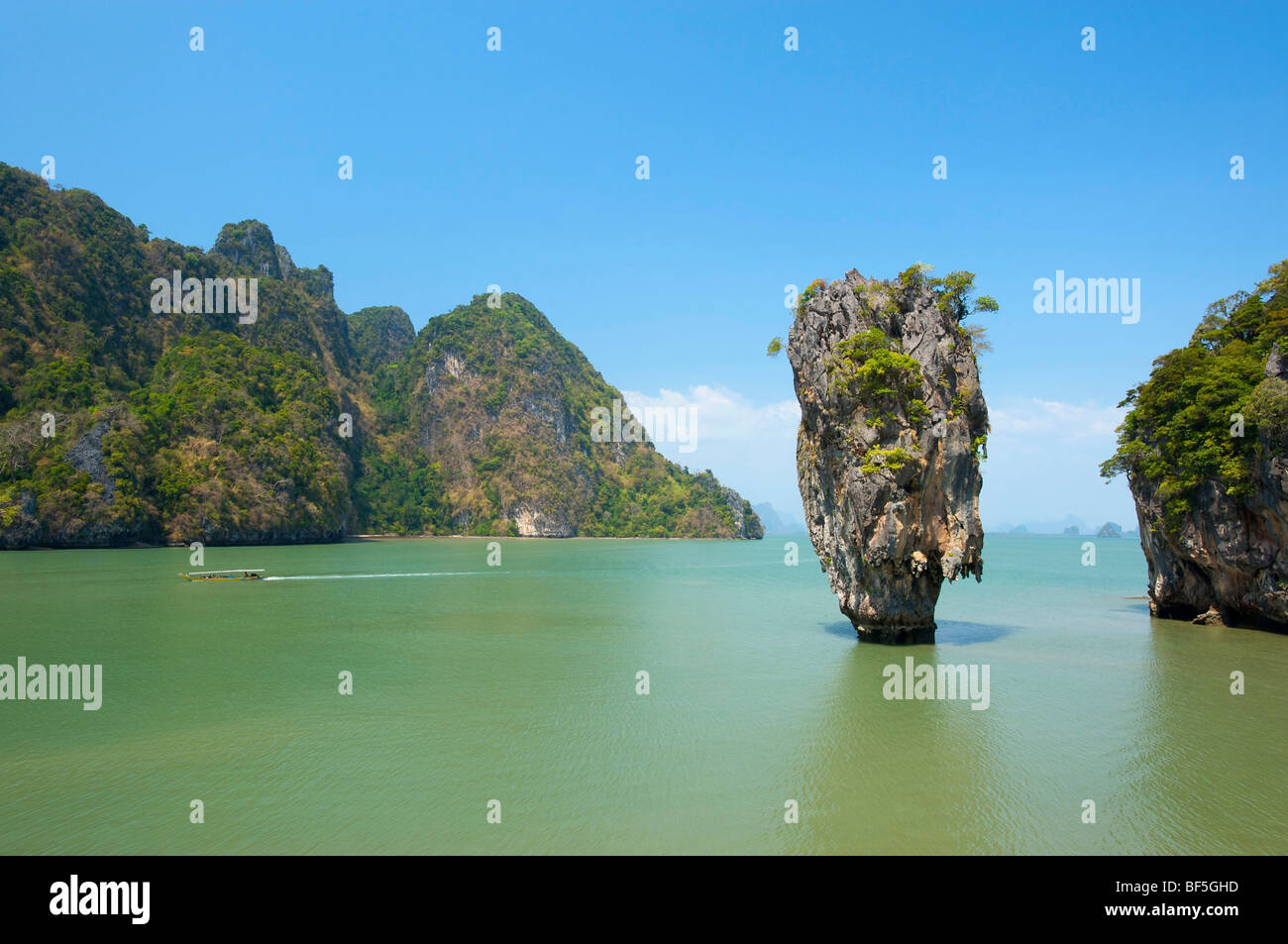 James Bond Rock Phnag Nga Bay, Thailandia, Asia Foto Stock