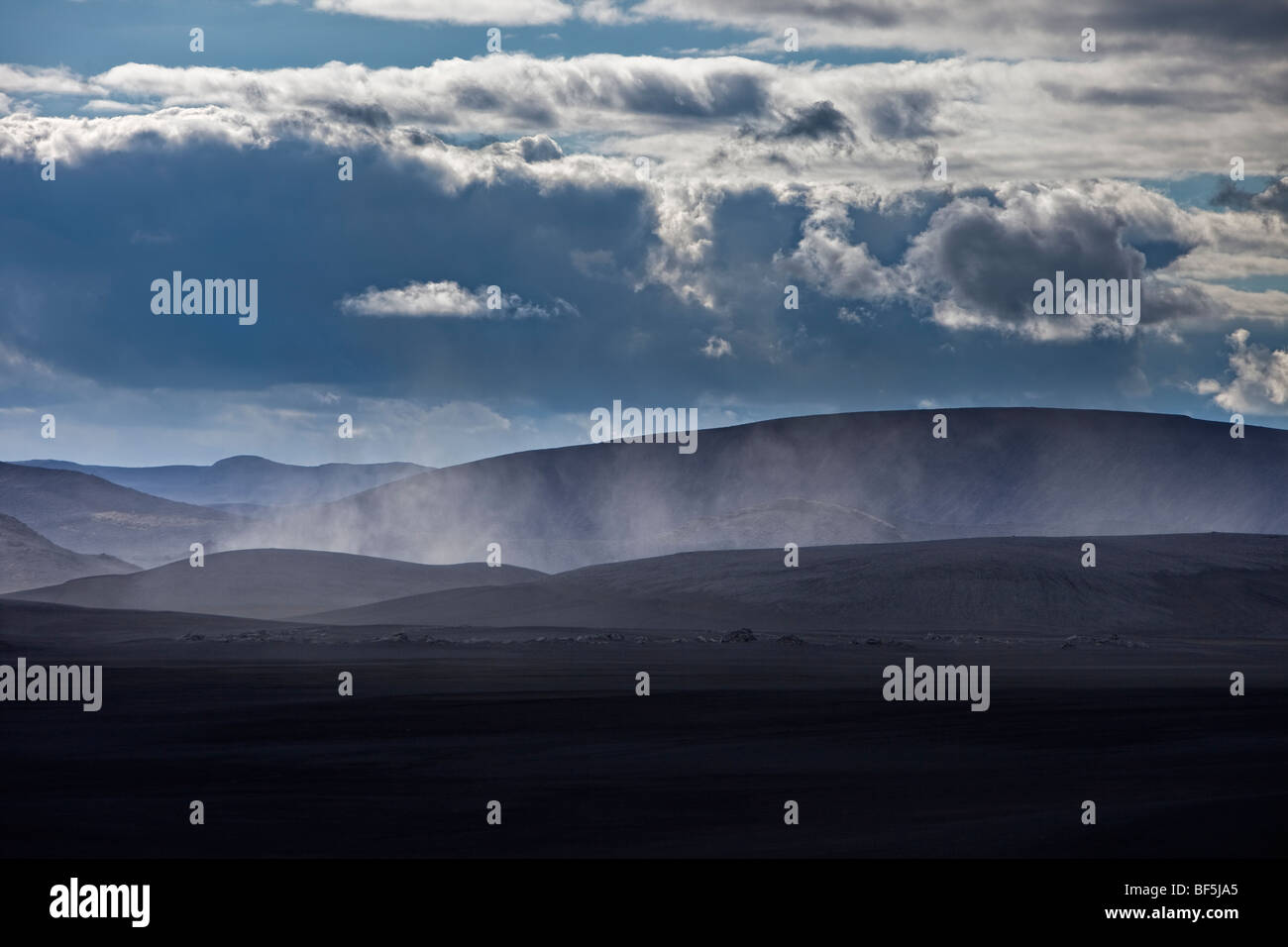 Il paesaggio del deserto, Highlands Centrali, Islanda Foto Stock