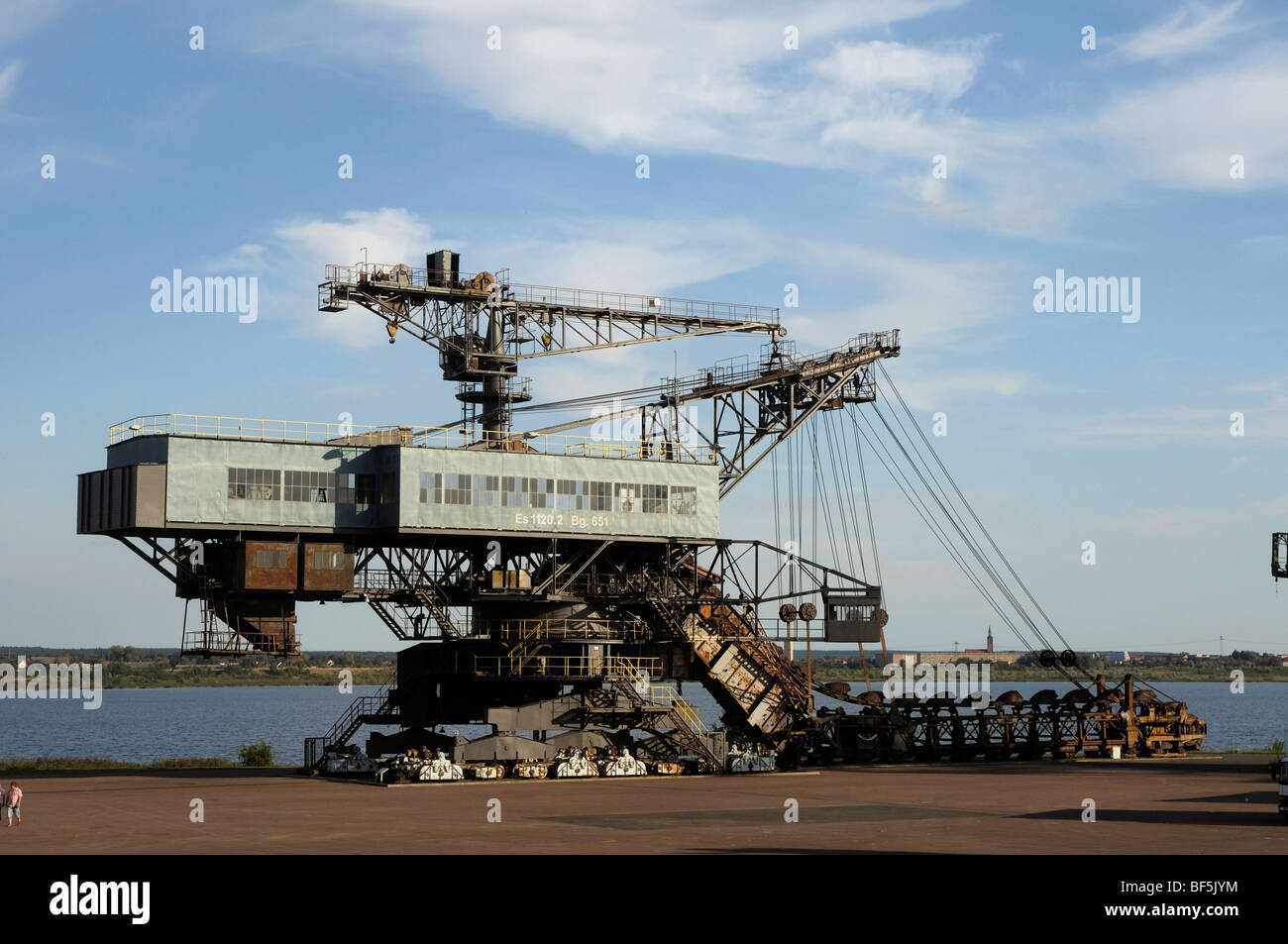 Mad Max benna draga, Ferropolis, città di ferro, Sassonia-Anhalt, Germania, Europa Foto Stock