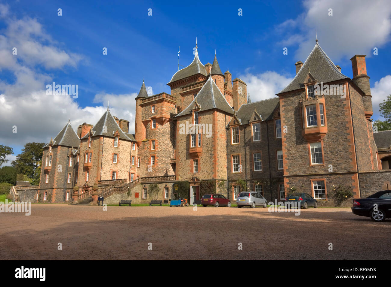 Il castello di Thirlestane, Lauder, Scozia Foto Stock