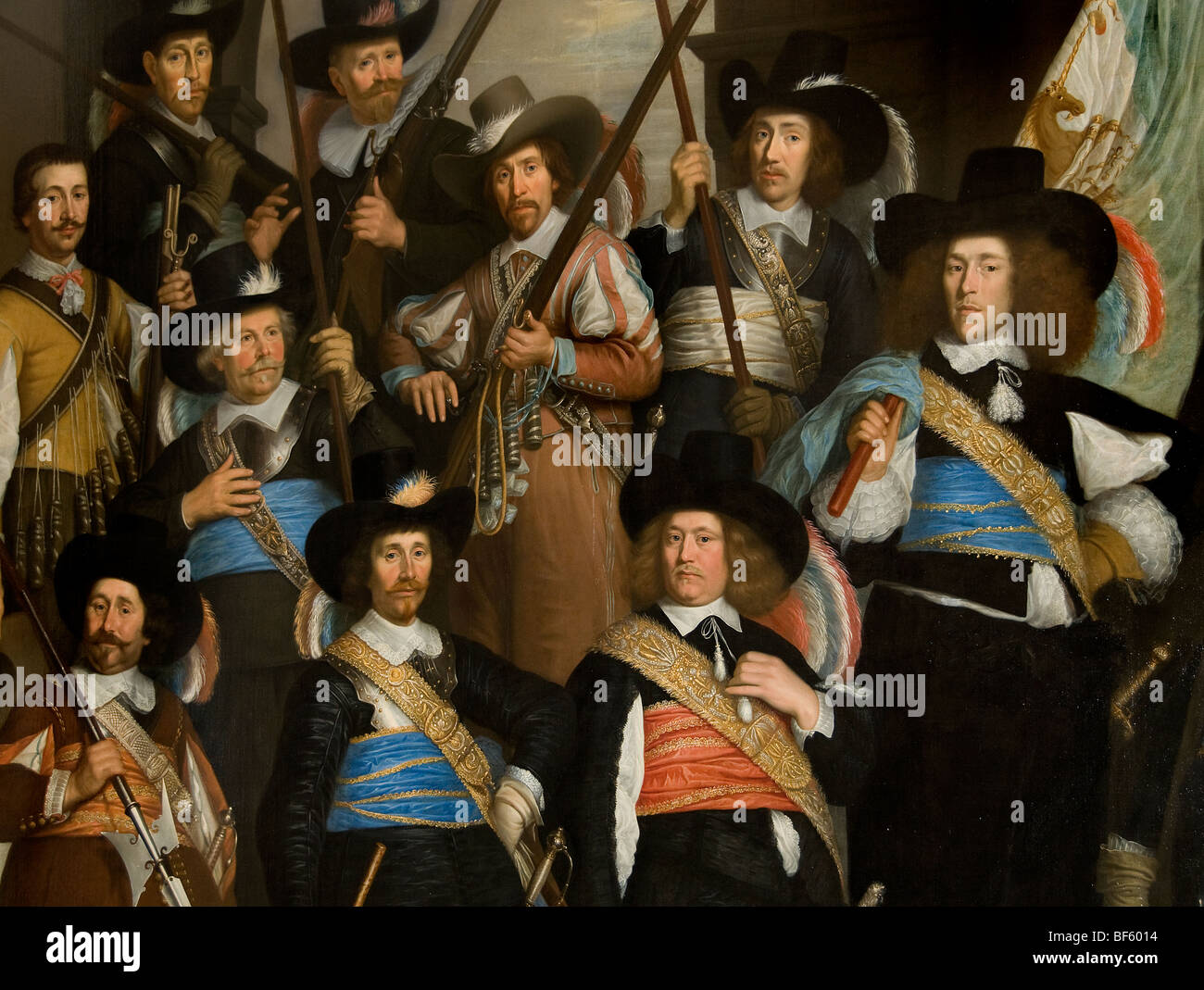 Museum Hoorn Paesi Bassi Olanda VOC Golden Age Schutters soldati della guardia civica Foto Stock