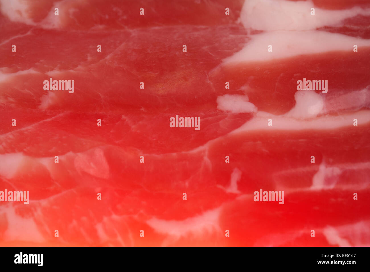 Confezione sotto vuoto di materie back bacon dal british organico a doppio spiovente suini allevati in Irlanda Foto Stock