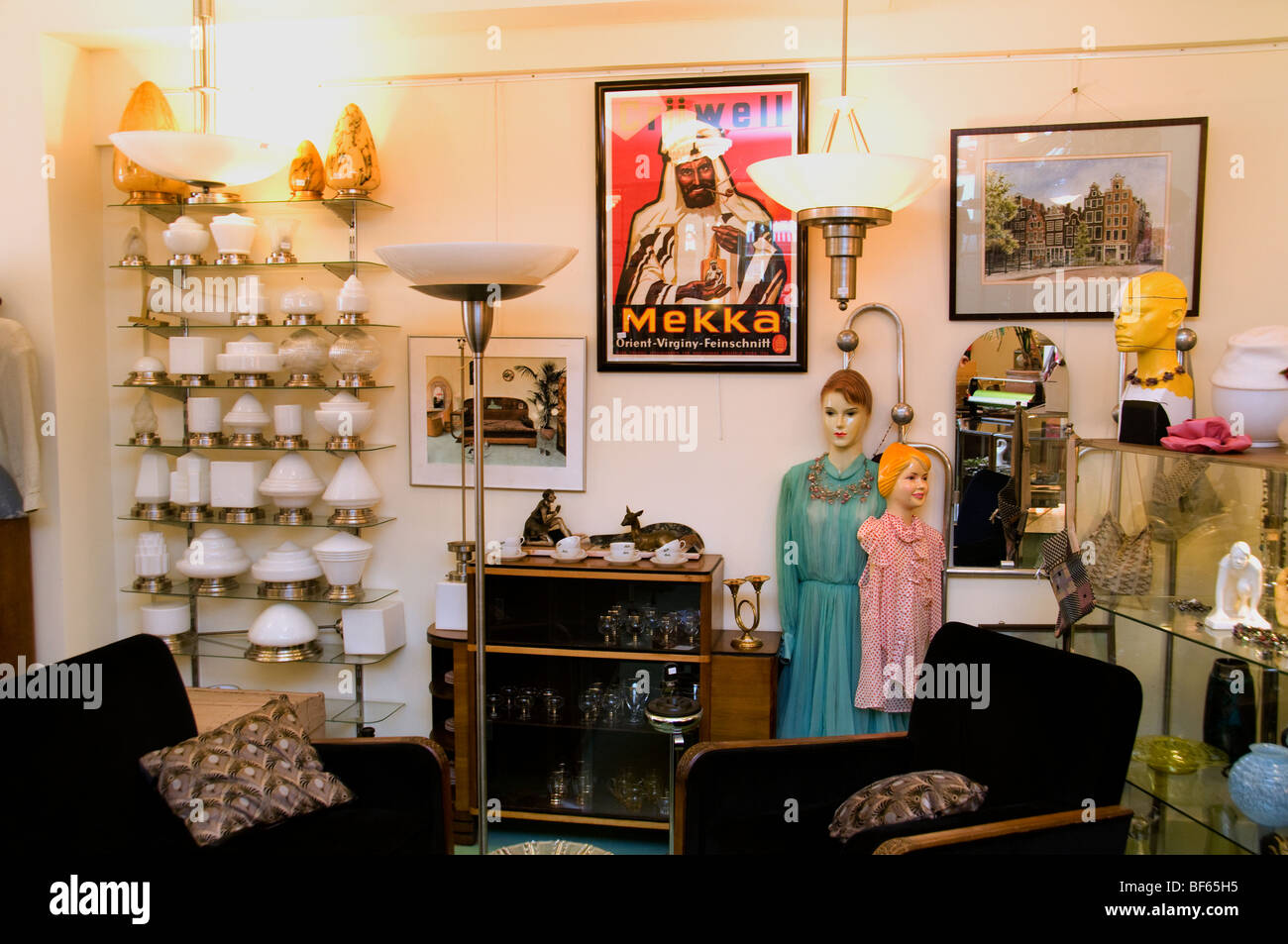 Il Jordaan Amsterdam Holland Olanda shop store mercato città olandese di città Foto Stock