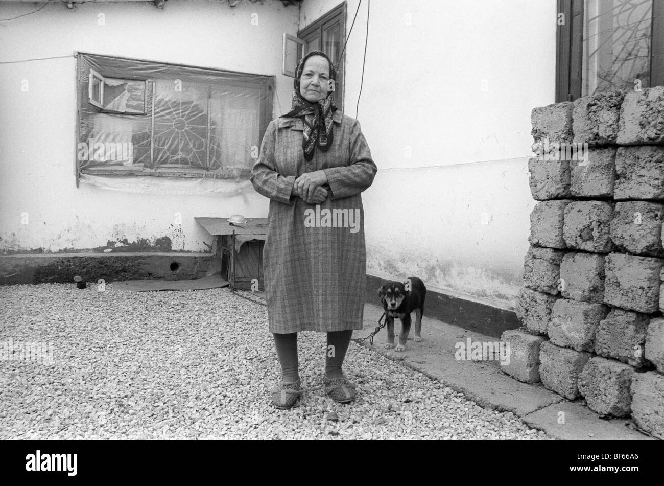 Etnica tedesca donna, Kazakistan, 1992 Foto Stock