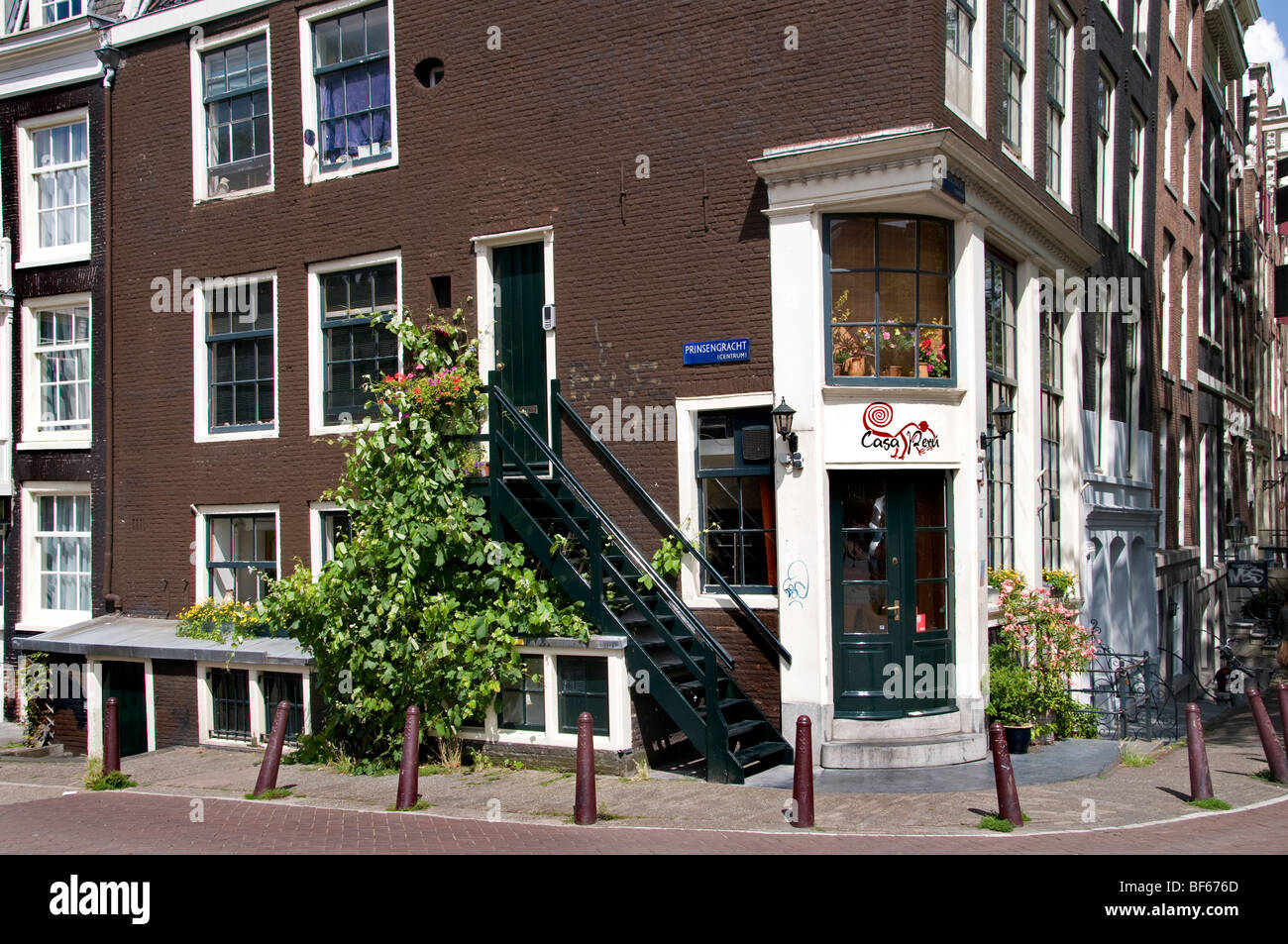 Il Jordaan Amsterdam Holland Olanda shop store mercato città olandese di città Foto Stock