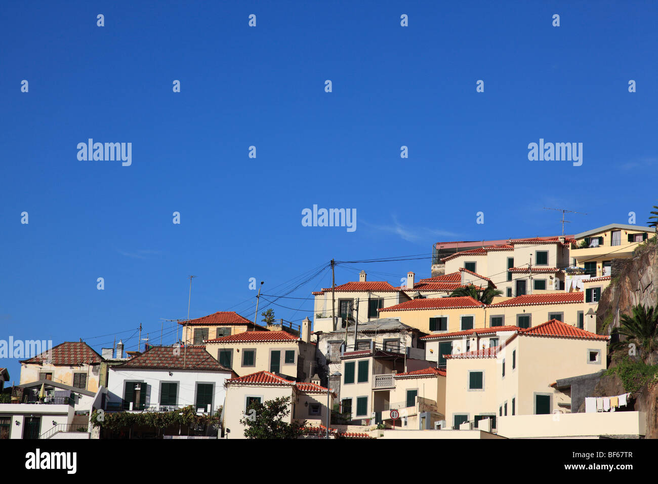 Città di Câmara de Lobos, Madeira, Portogallo, dell'Europa. Foto di Willy Matheisl Foto Stock