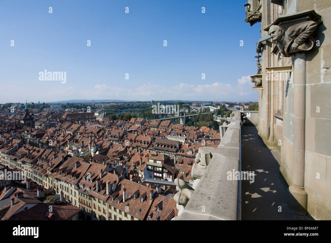 Outlook da Muenster cattedrale sulla Città Vecchia,Berna, Berna, Svizzera Foto Stock