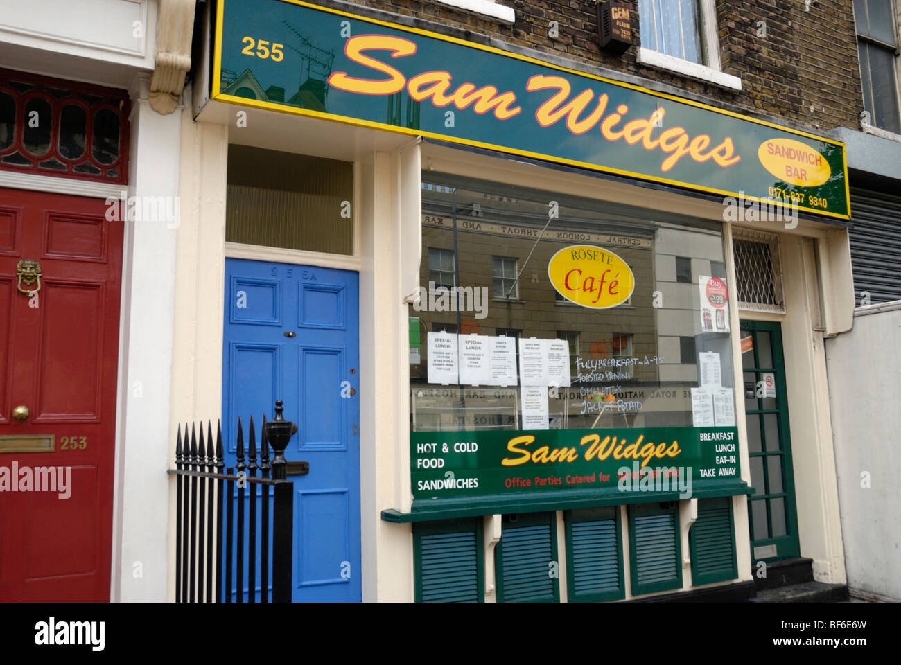 Sandwich Shop chiamato ' Sam Widges ' Foto Stock