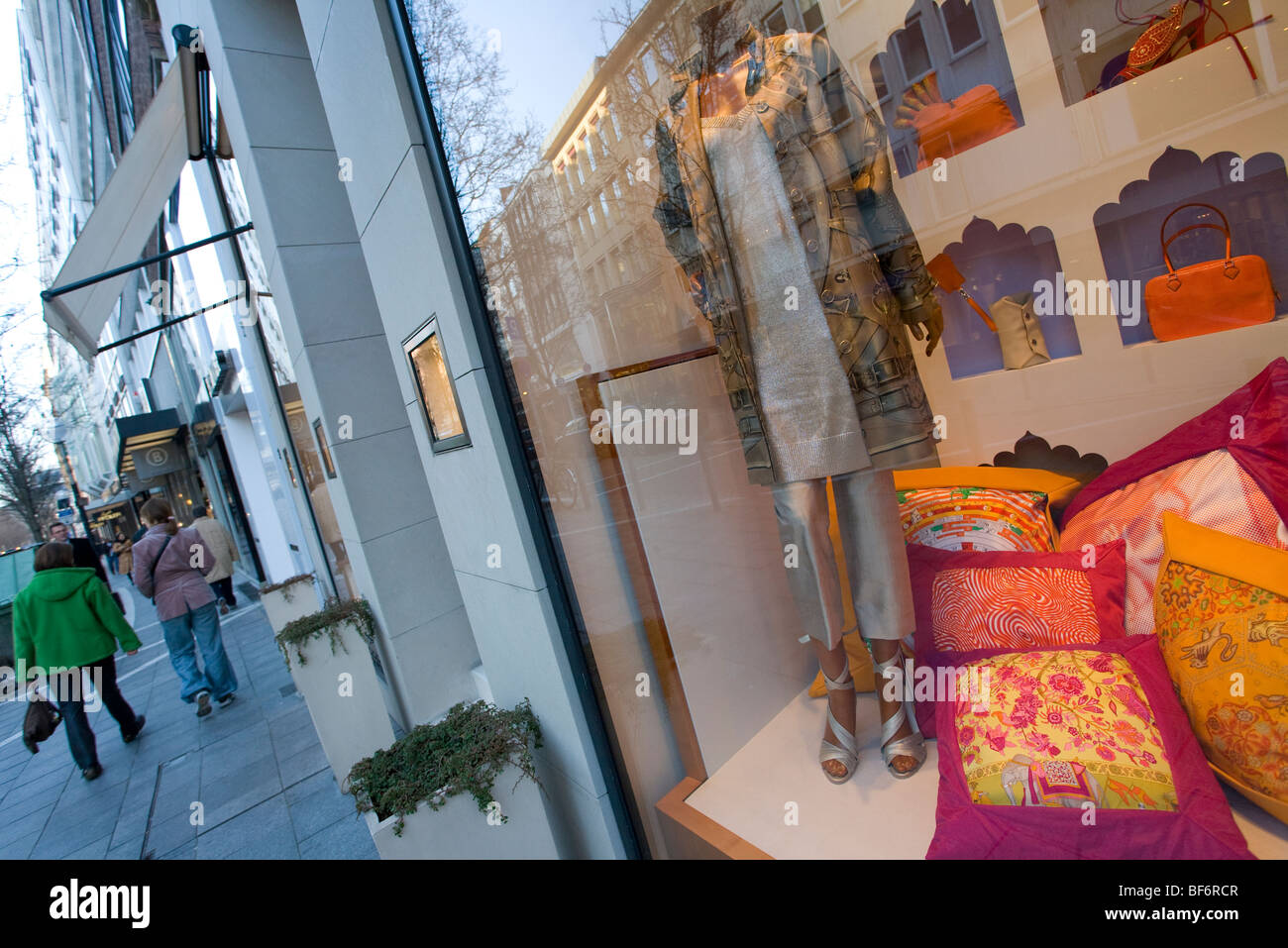 Hermes, vetrina, Goethestrasse Street, Francoforte Hesse, Germania Foto Stock