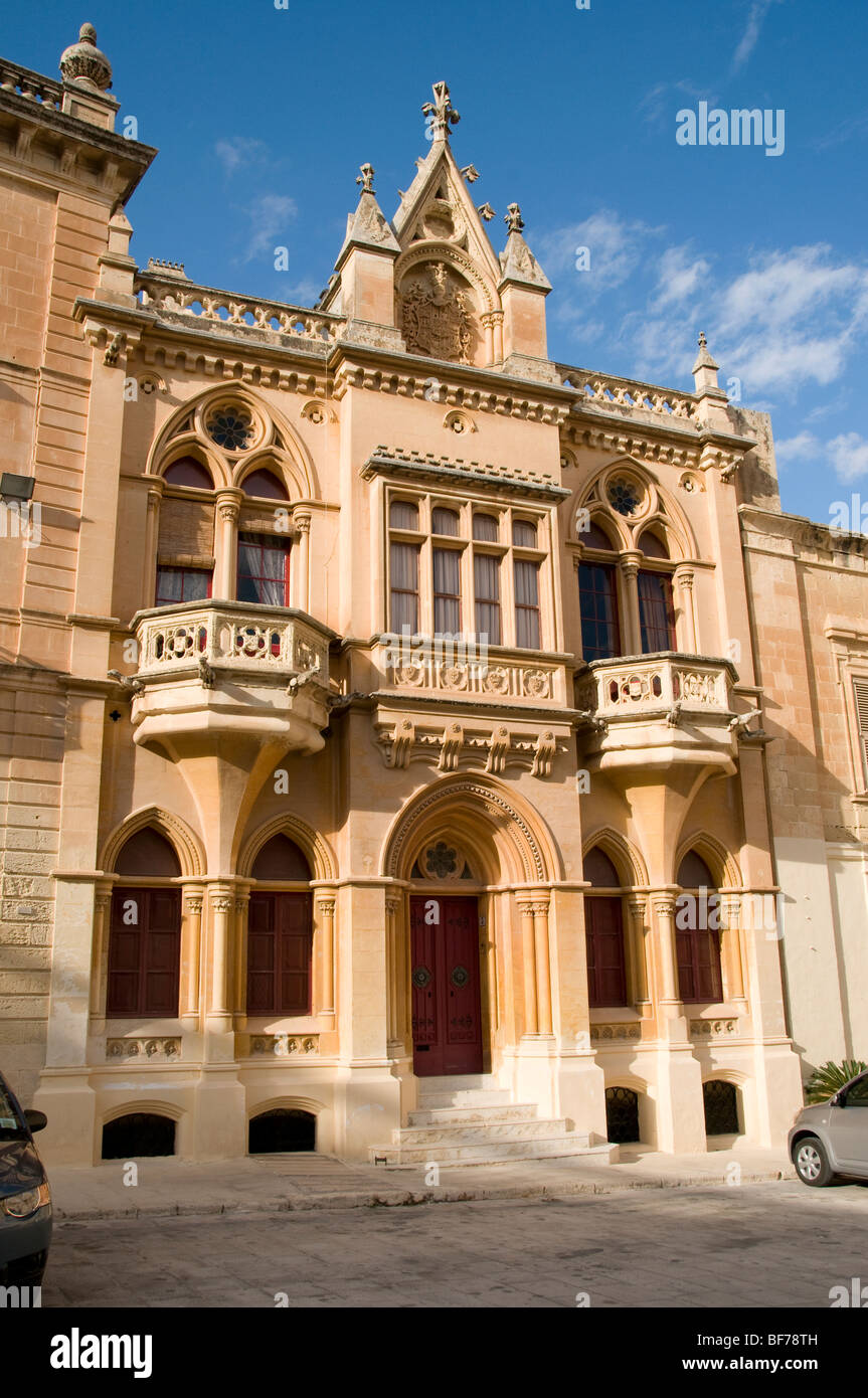 Mdina Rabat Malta città fortificata città fort castello Foto Stock