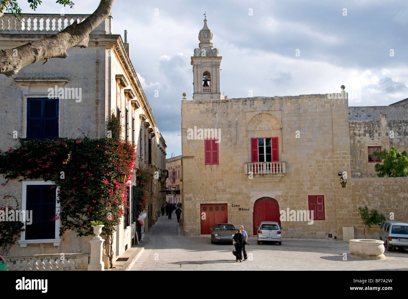 Mdina Rabat Malta città fortificata città fort castello Foto Stock