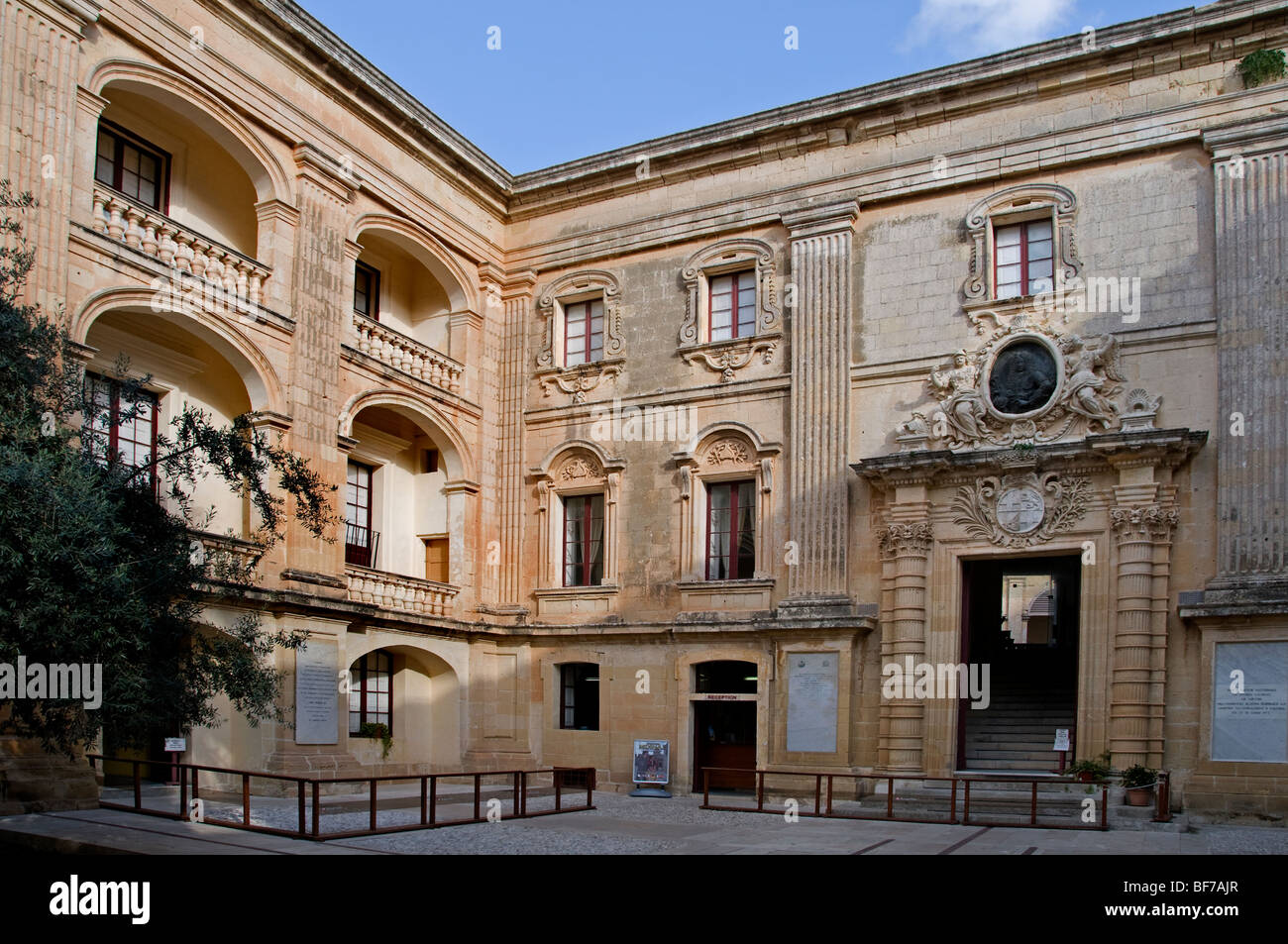 Mdina Rabat Malta città fortificata città fort castello Foto Stock