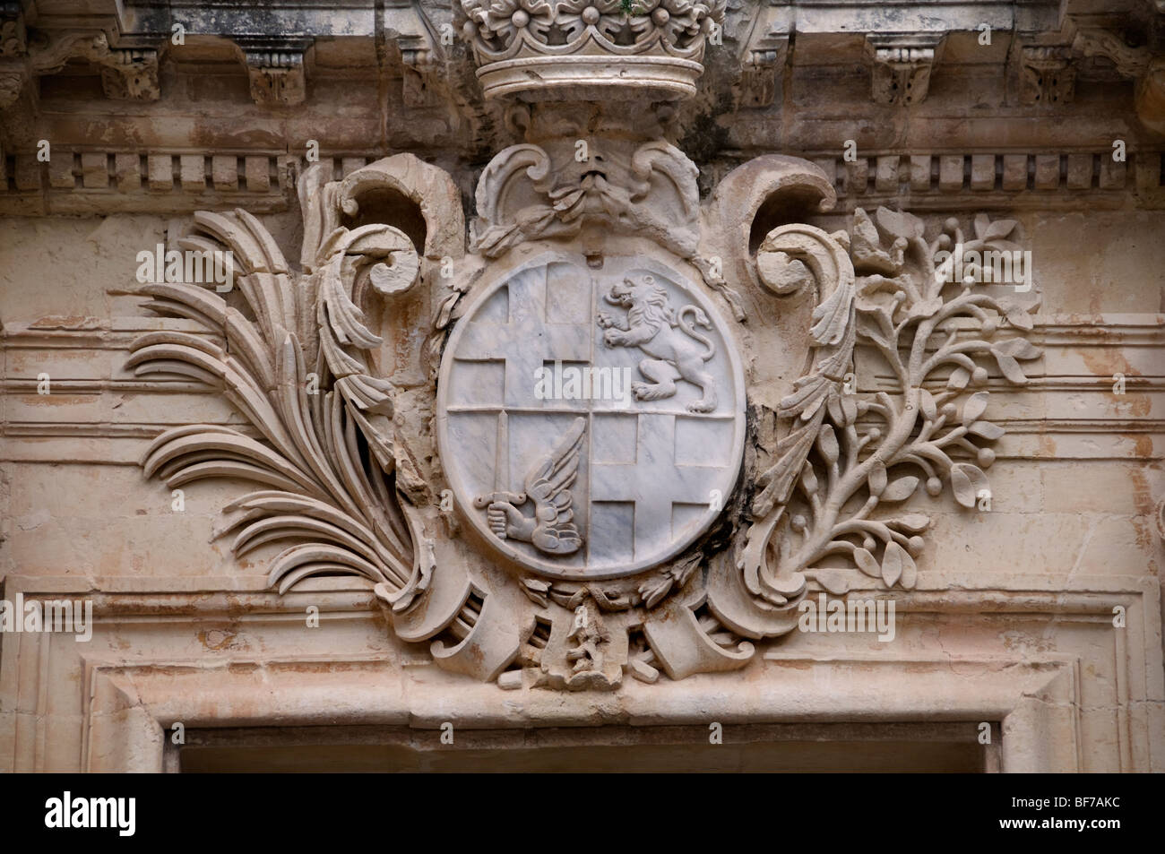 Mdina Rabat Malta città fortificata città fort castello Foto Stock