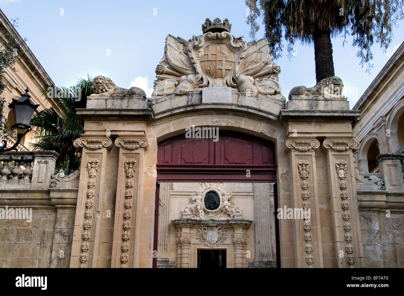 Mdina Rabat Malta città fortificata città fort castello Foto Stock