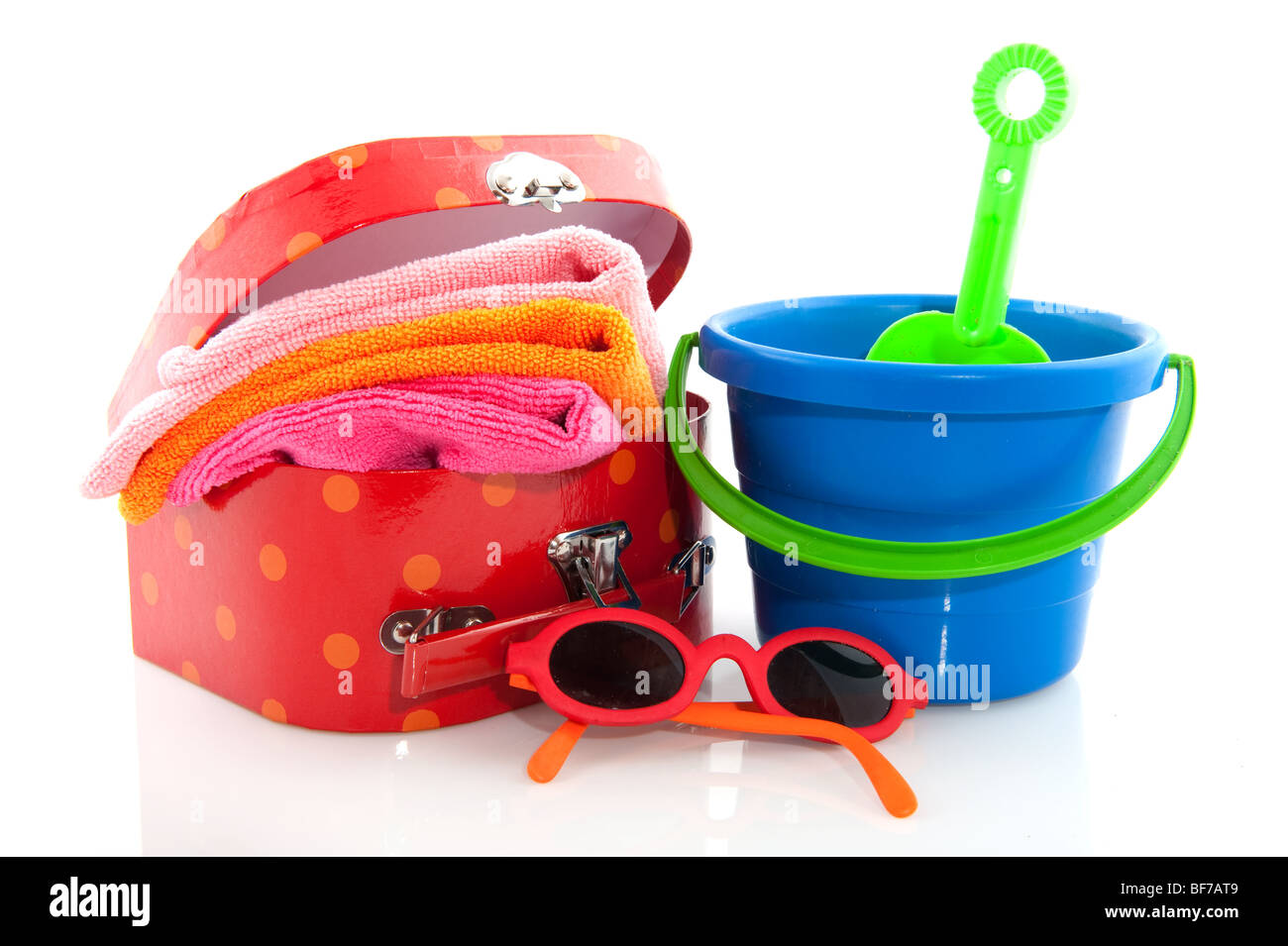 Pranzo valigie per viaggiare pur avendo vacanza Foto Stock