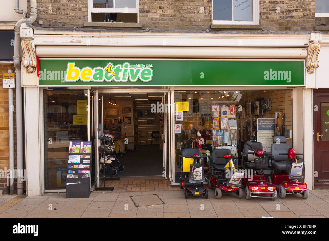 La mobilità beactive ltd. La mobilità shop store in Diss,Norfolk, Regno Unito Foto Stock