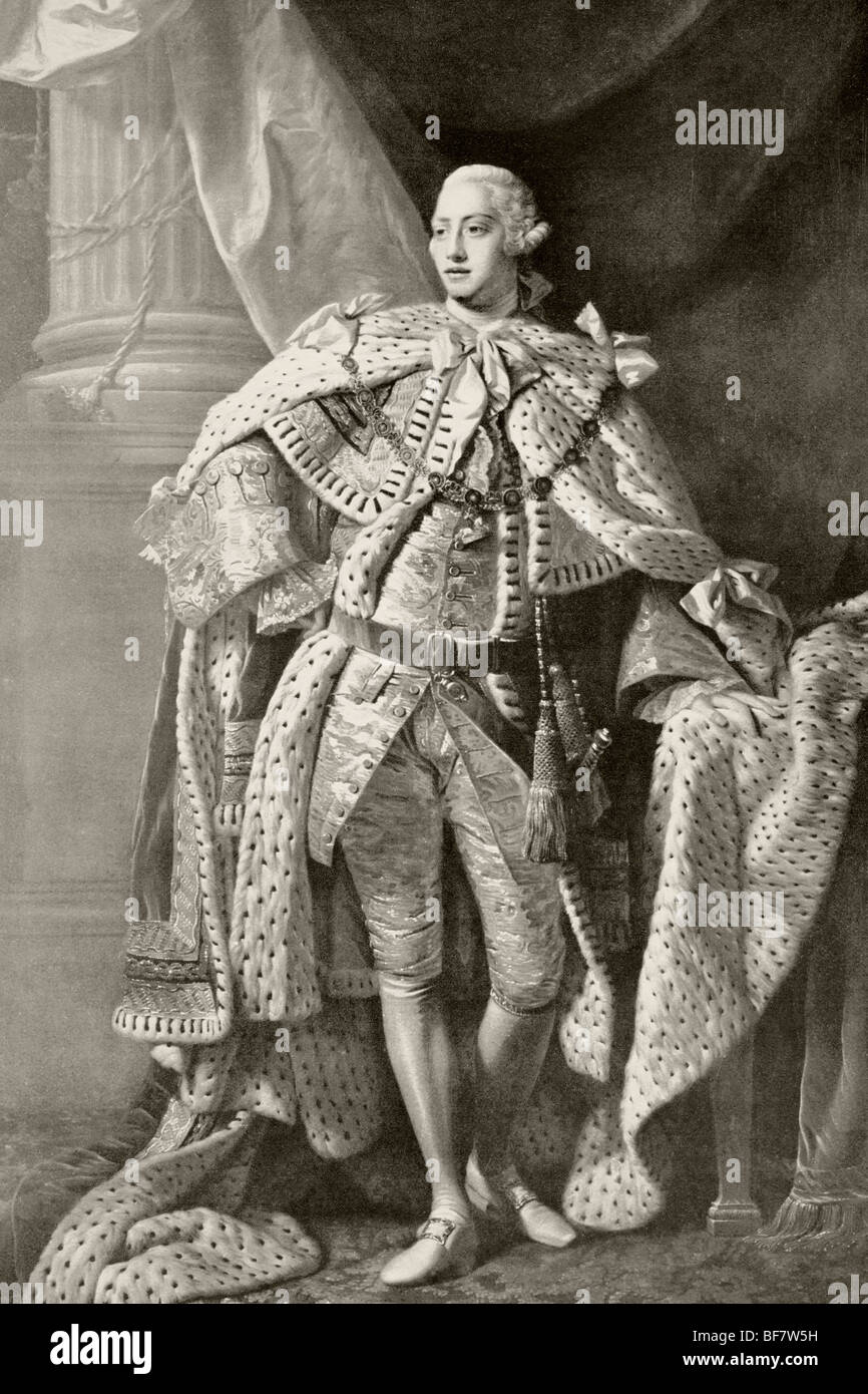 George III 1738 al 1820. George William Frederick, re di Gran Bretagna e Irlanda e il re di Hannover 1815 al 1820. Foto Stock