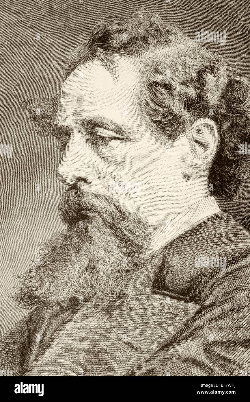 Charles john huffam dickens, 1812 a 1870. romanziere inglese. Foto Stock