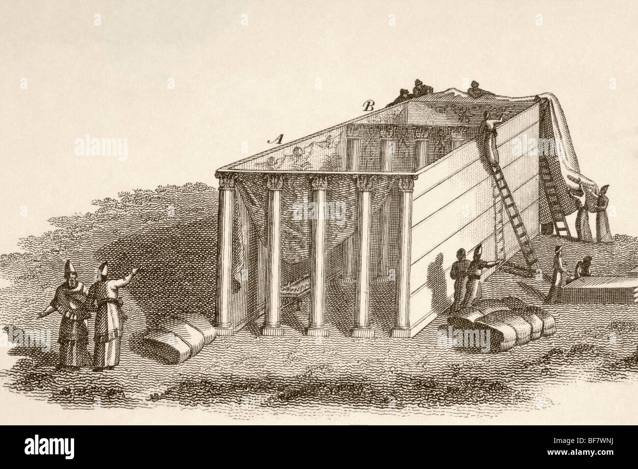 Il tabernacolo nel deserto scoperti Foto Stock