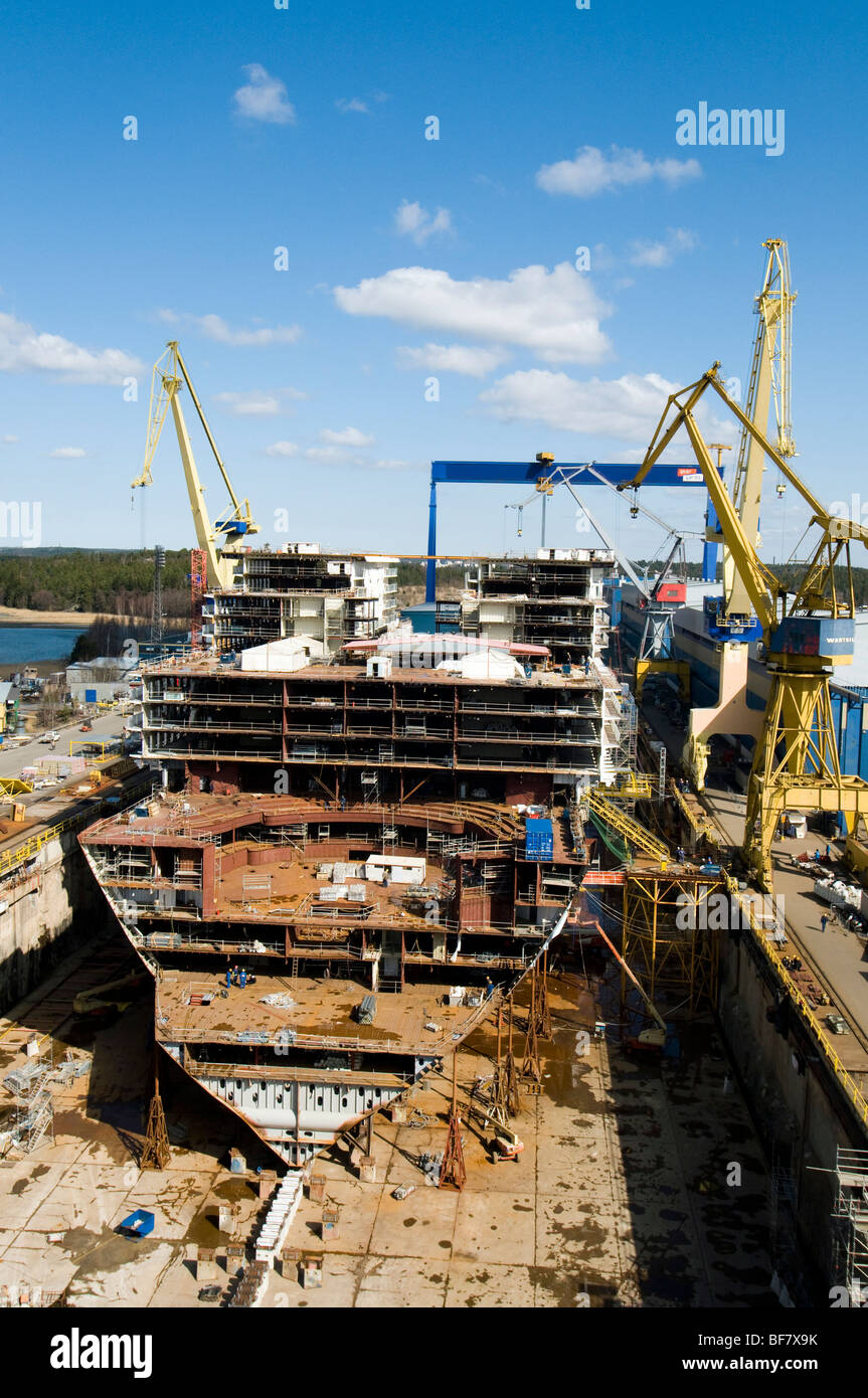 Finlandia : "Aker Yards' cantieri navali Foto Stock