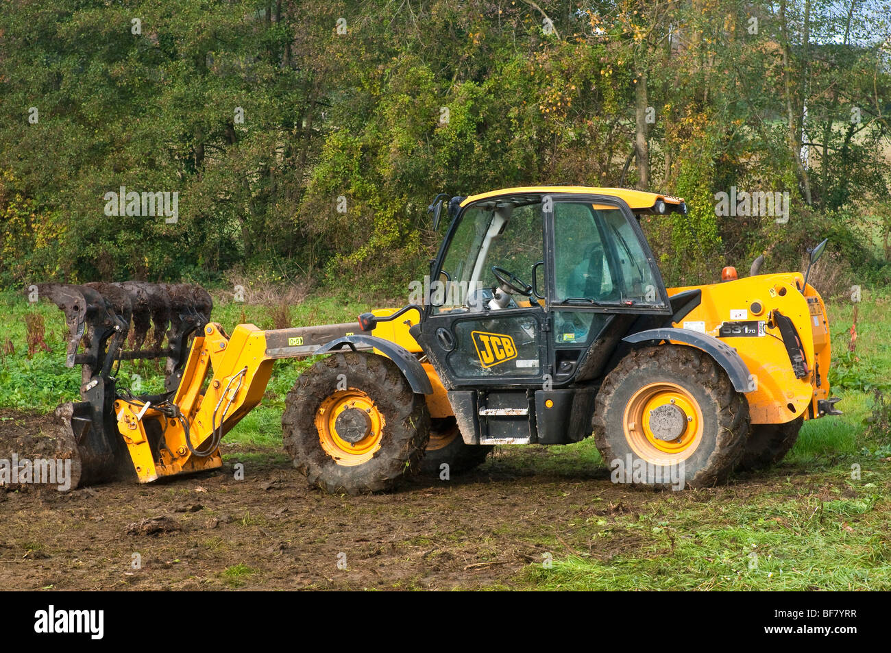 JCB 531-70 Agri Agricolo di Movimentatore telescopico - Francia. Foto Stock