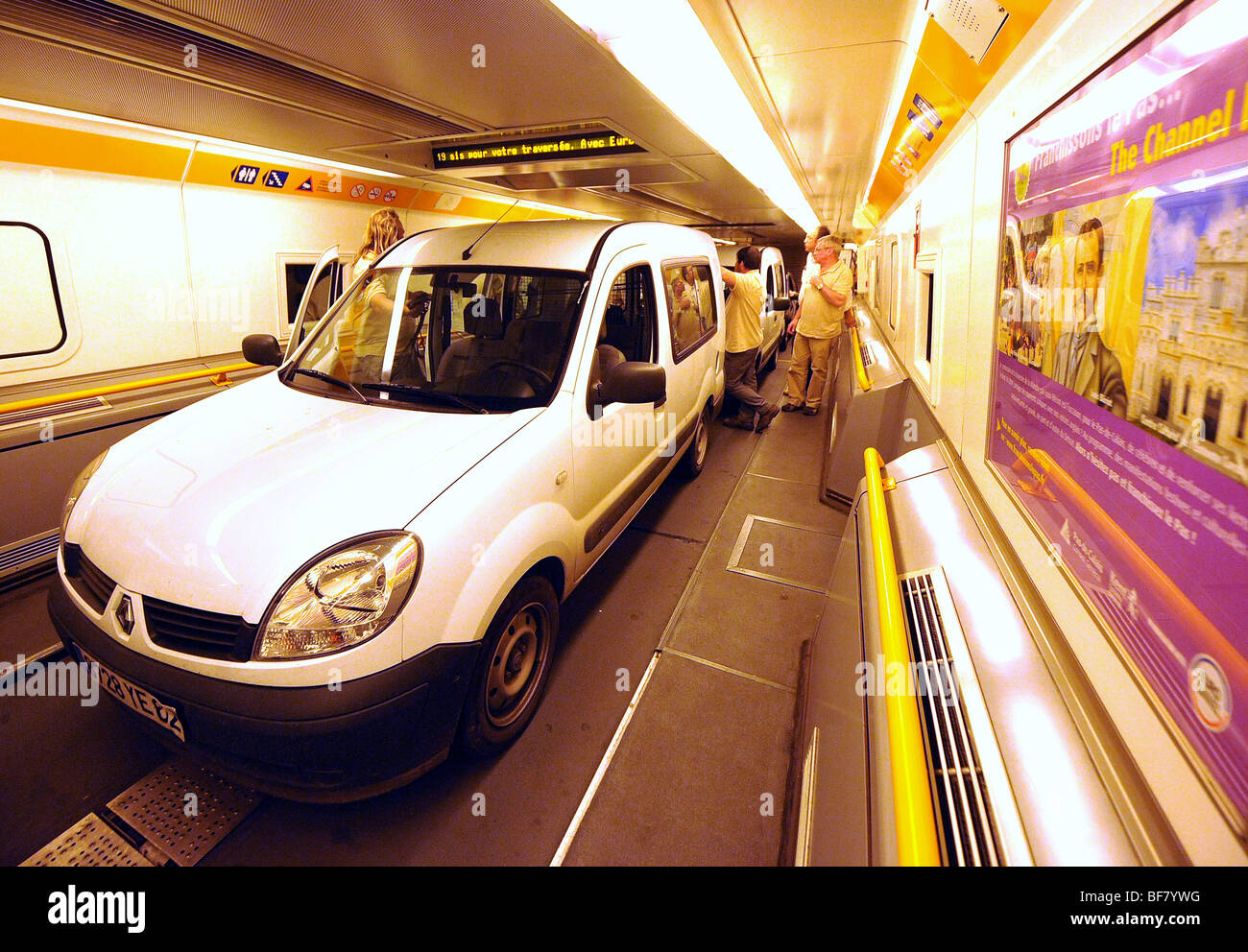 Calais (62) : navetta Eurotunnel Foto Stock