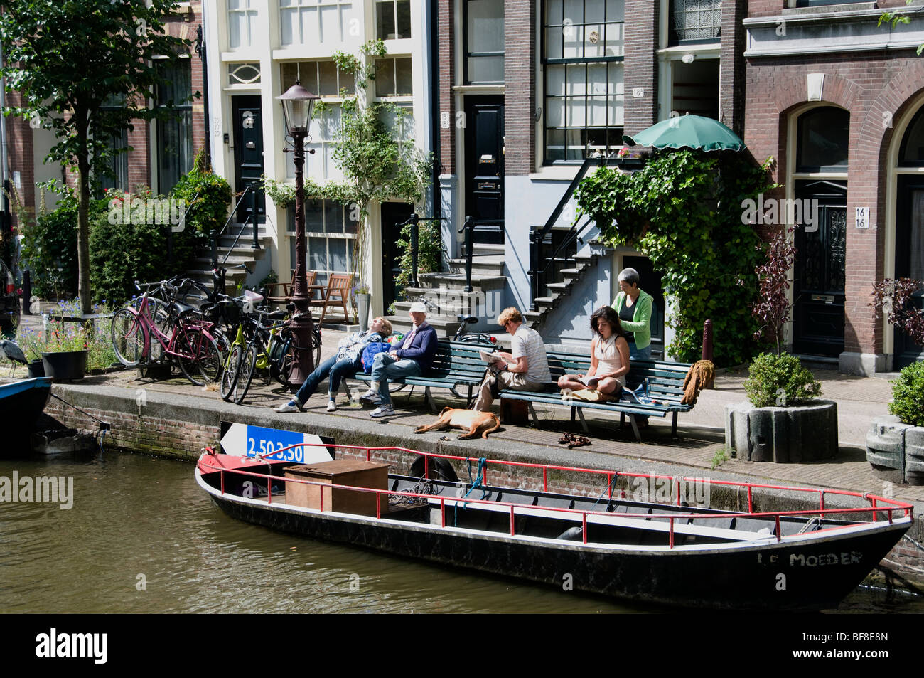 Il Jordaan Amsterdam Holland Olanda shop store mercato città olandese di città Foto Stock