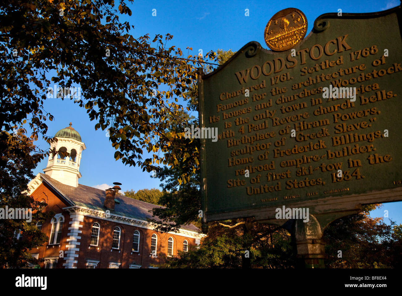 Windsor County Courthouse, Woodstock Vermont - USA Foto Stock