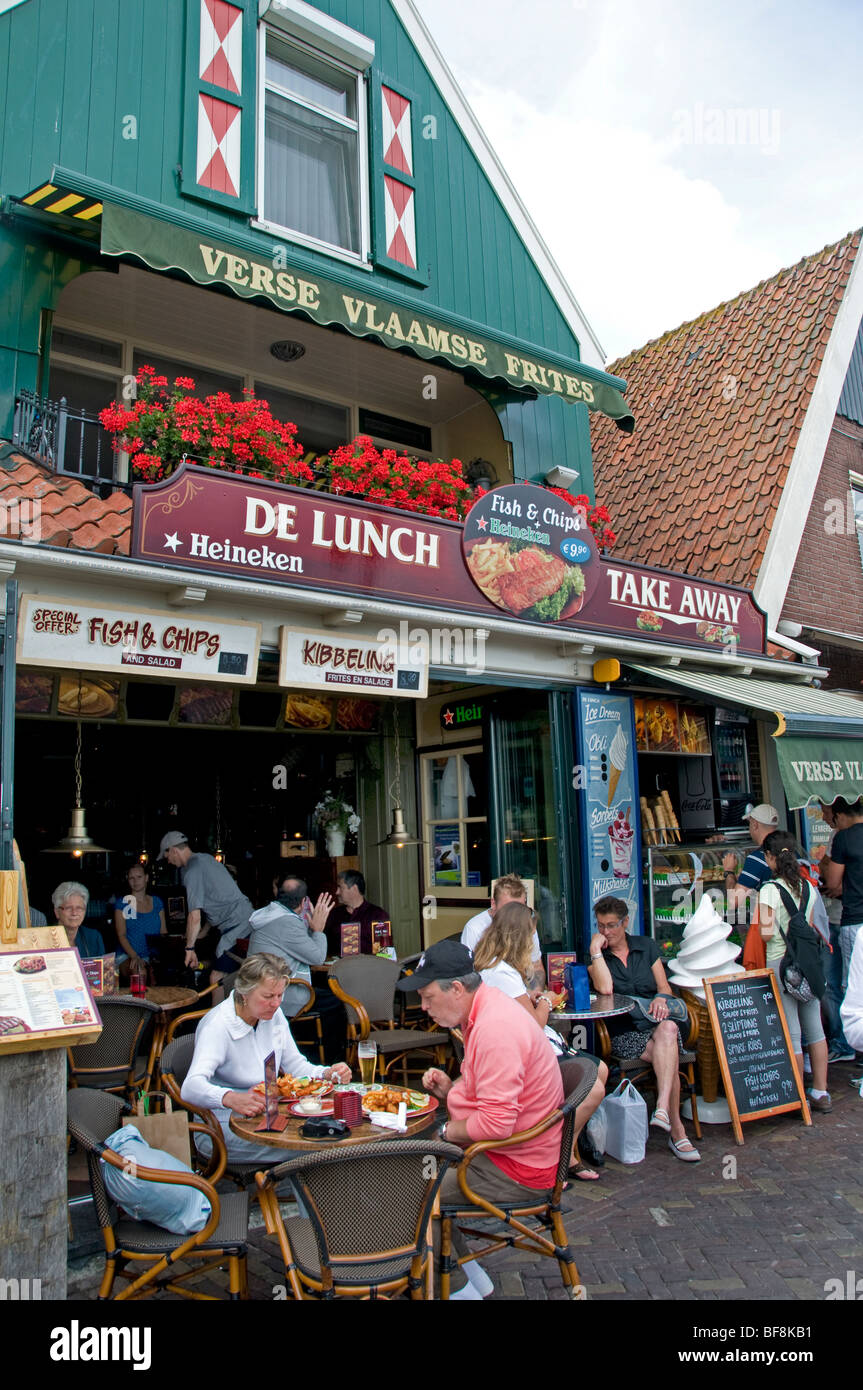 Volendam Holland Olanda olandese pesca Port Harbour IJsselmeer Foto Stock