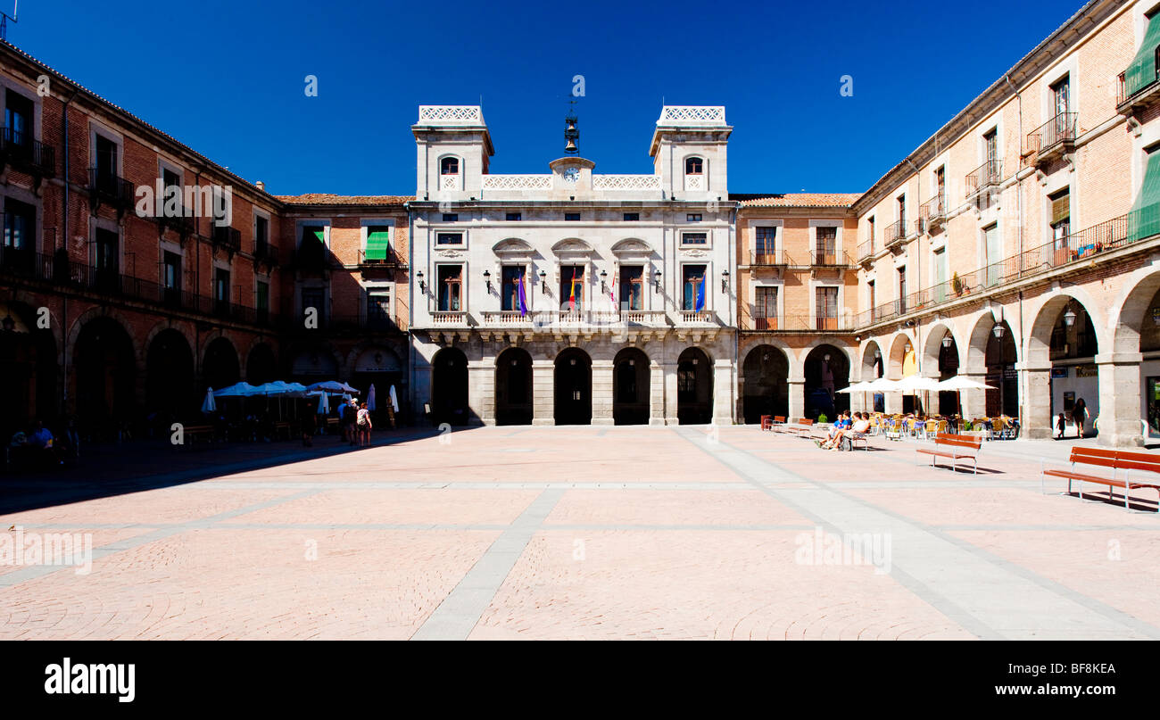 Mercado Chico piazza Municipio, Avila, Castiglia e Leon, Spagna Foto Stock