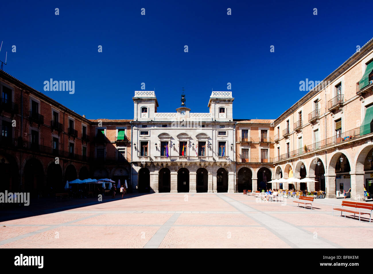 Mercado Chico piazza Municipio, Avila, Castiglia e Leon, Spagna Foto Stock