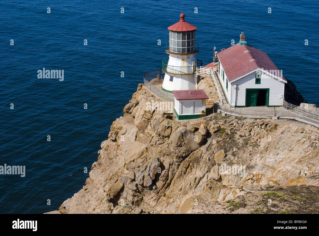 Point Reyes Lighthouse, Point Reyes National Seashore, California, Stati Uniti d'America. Foto Stock