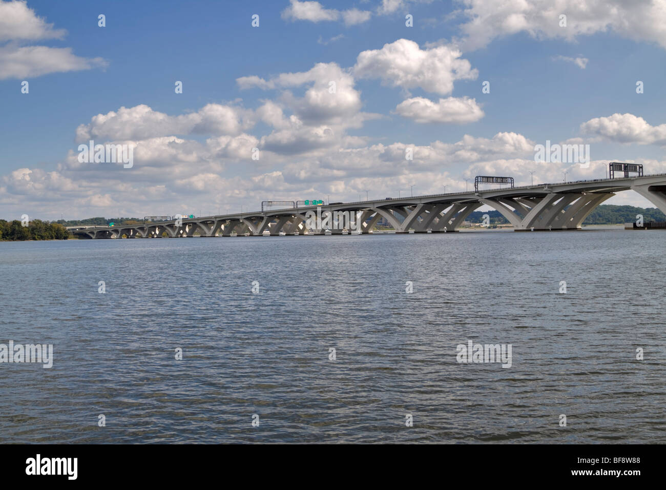 Woodrow Wilson Memorial Bridge Alexandria, Virginia Foto Stock