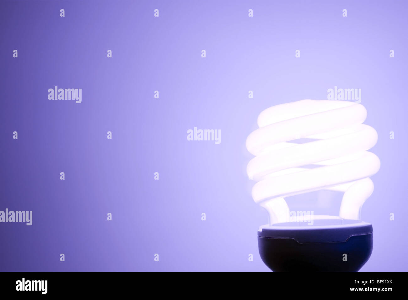 Luce a risparmio energetico lampada Foto Stock