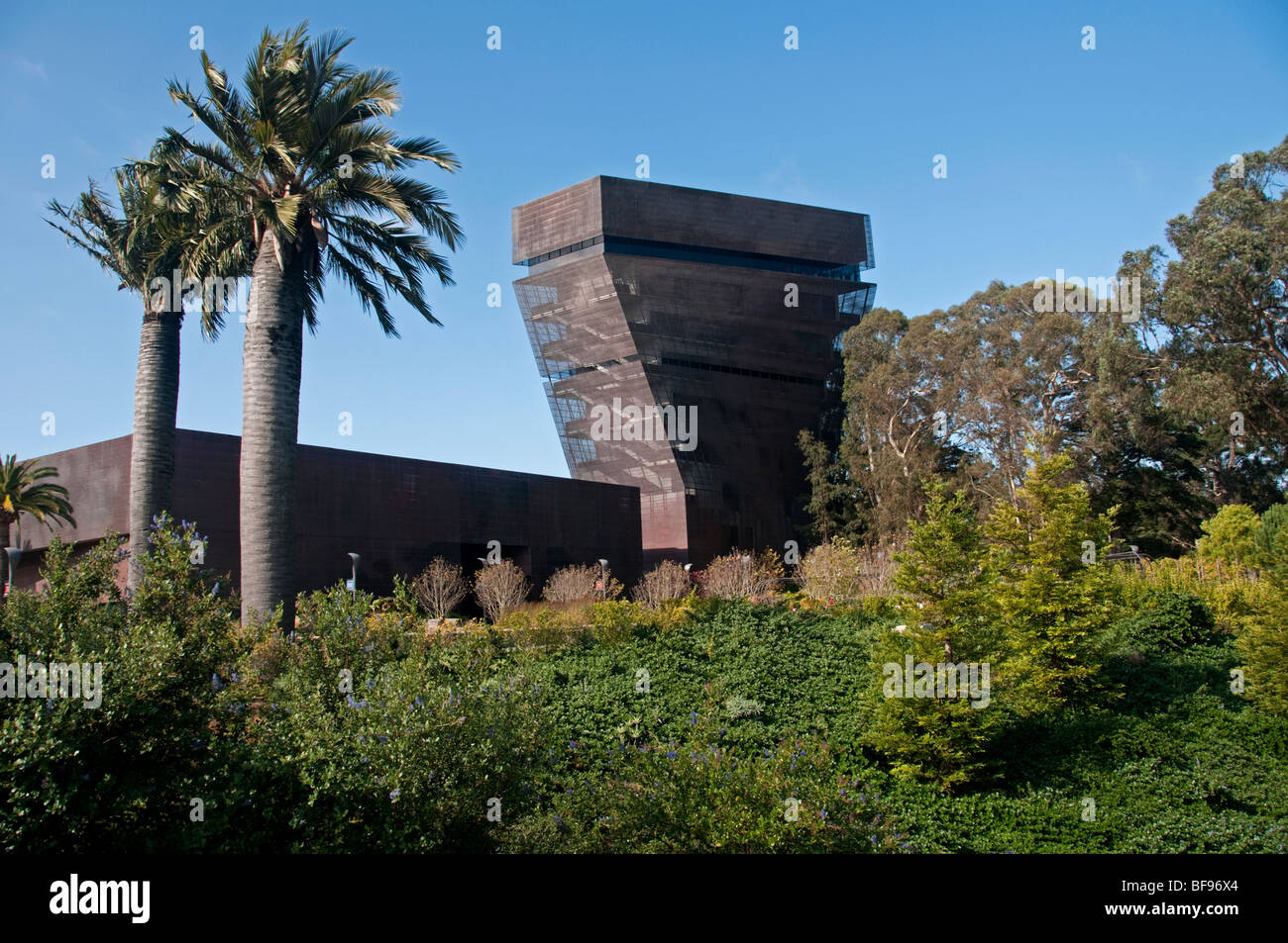 Il Museo de Young è un museo di Belle Arti situato a San Francisco Golden Gate Park. Foto Stock