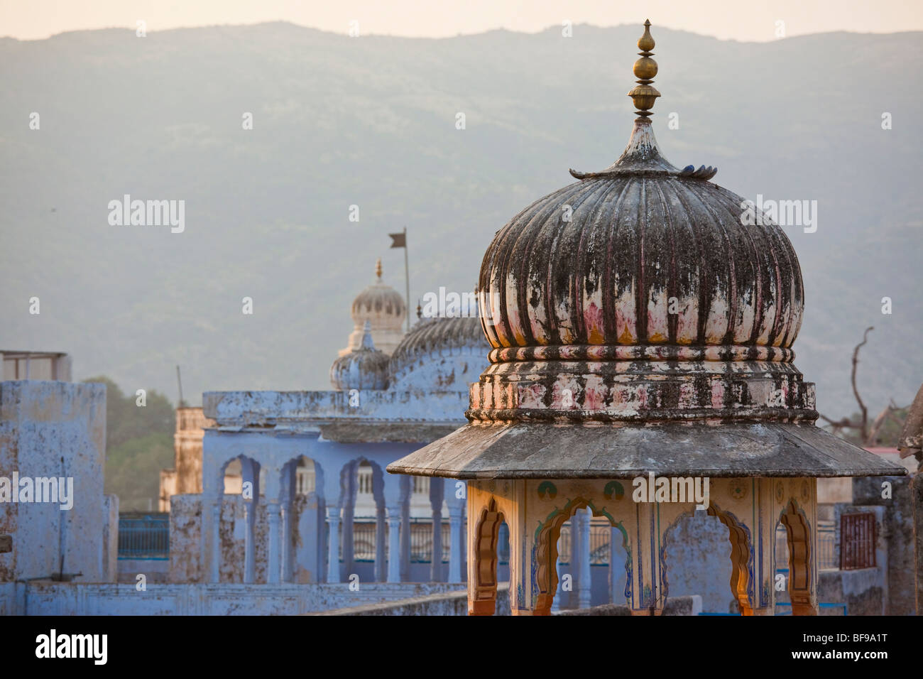 Un vecchio haveli in Pushkar nel Rajasthan in India Foto Stock