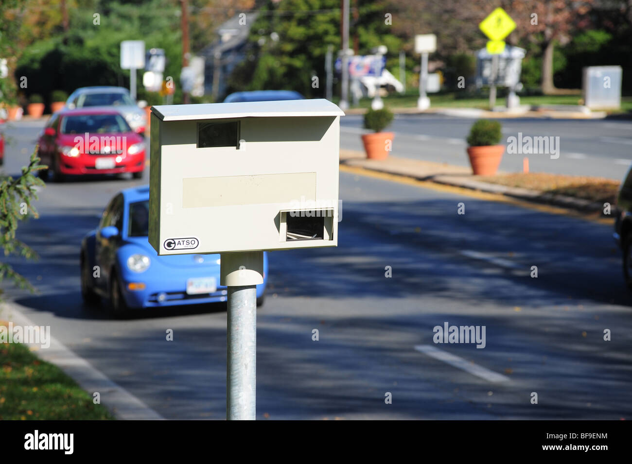 Stati Uniti Maryland - velocità automatica fotocamera su una strada statale speeders Foto Stock