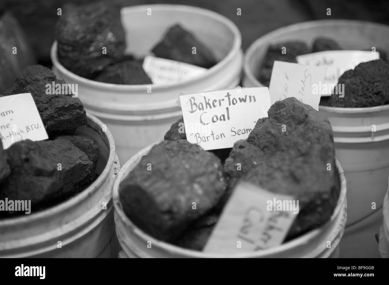 Carbone - Jack Ayers di Barton MD ha una sua miniera di carbone e museo a casa sua. Foto Stock