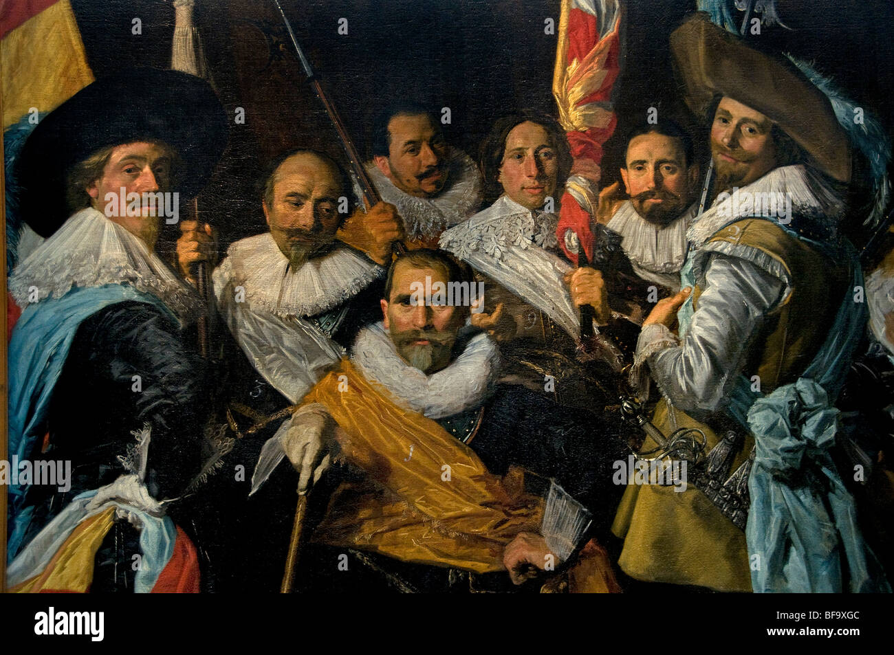 Frans Hals 1582-1666 ufficiali per banchetti Callivery uomini Guardia Civica Museo 1627 Paesi Bassi Foto Stock