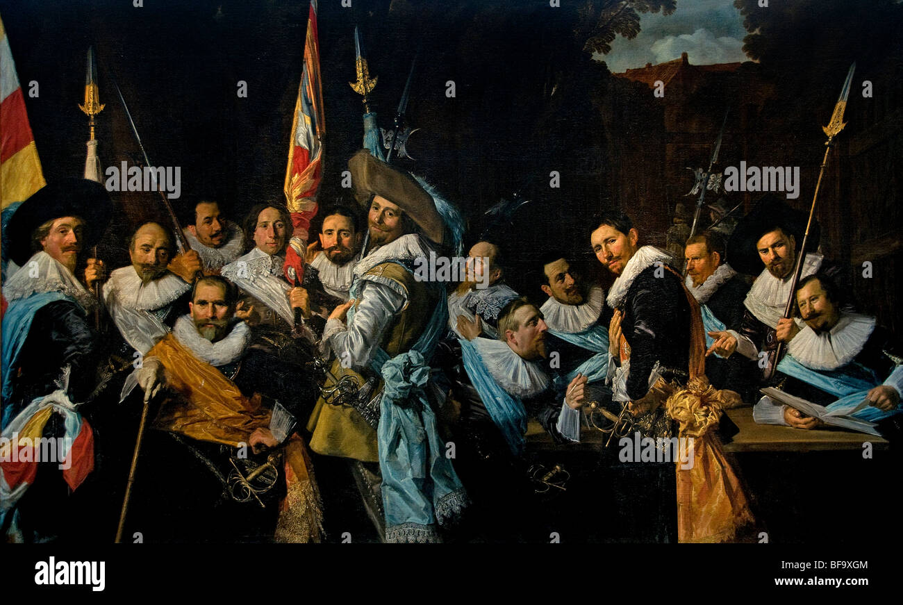 Frans Hals 1582-1666 Banchetti Callivermen ufficiali di guardia civica Museo 1627 Paesi Bassi Foto Stock
