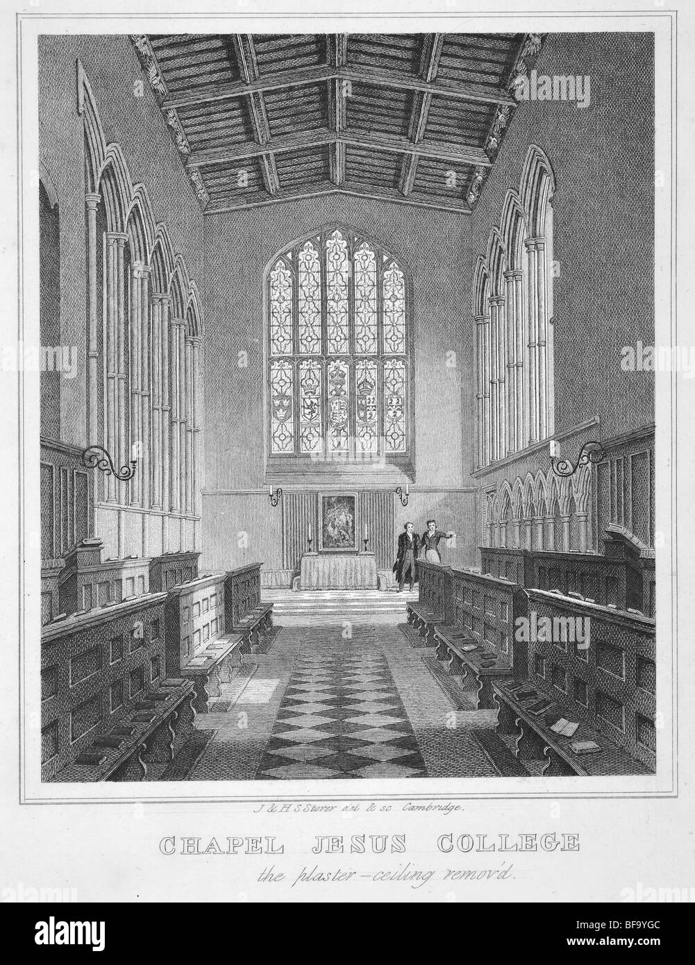 Jesus College di Cambridge - Cappella interno Foto Stock