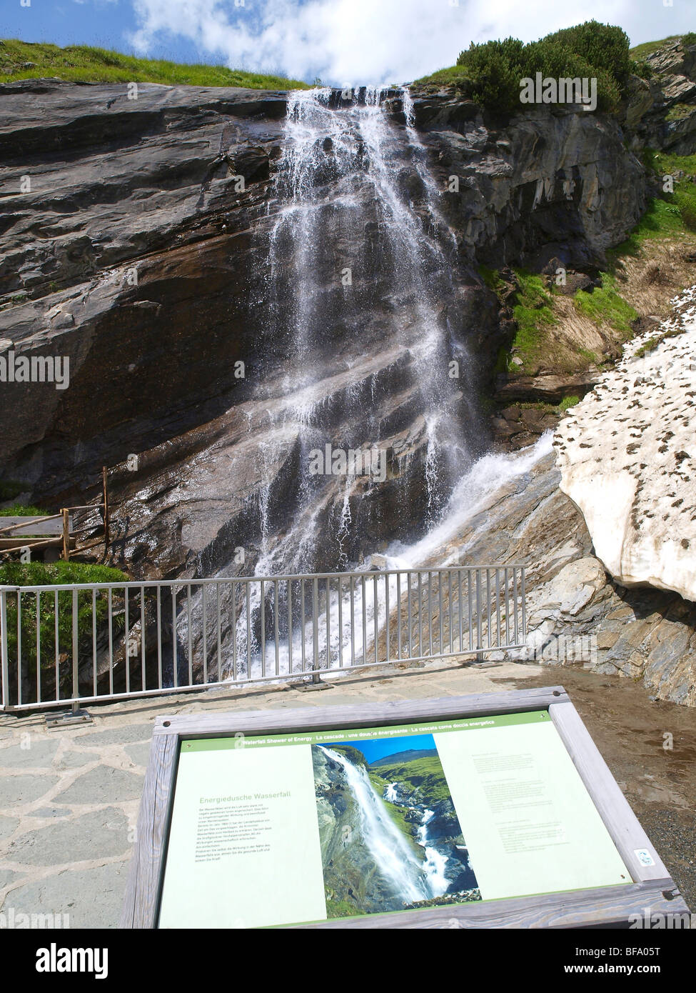 Area Grossglockner, alta Alpine road, cascata, Austria Foto Stock