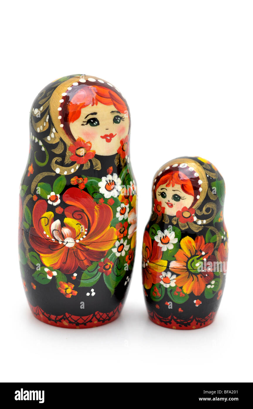 Russian Nesting Dolls - Matryoshki Foto Stock