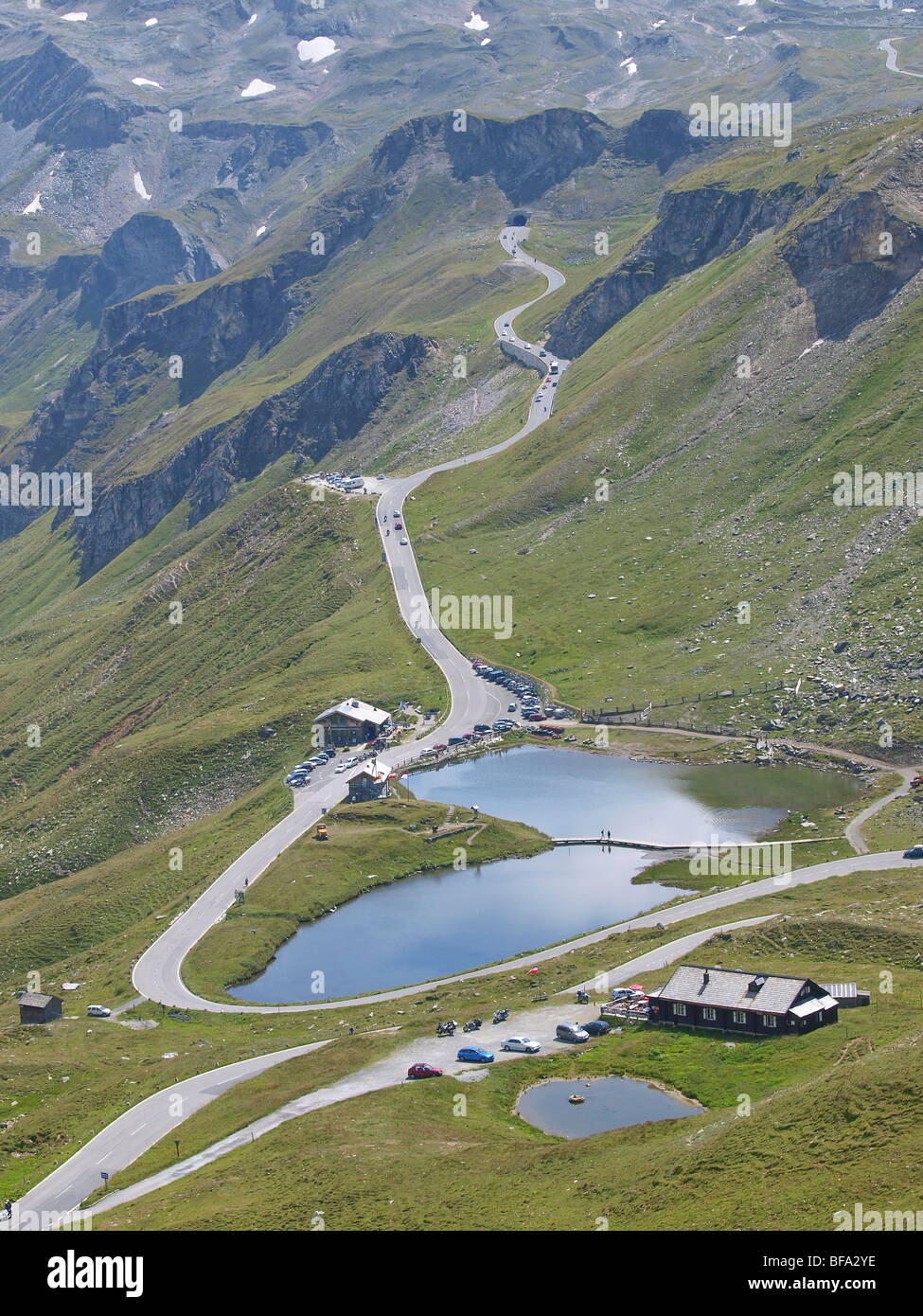Area Grossglockner, alta Alpine road, Fuschert÷rl, Austria Foto Stock