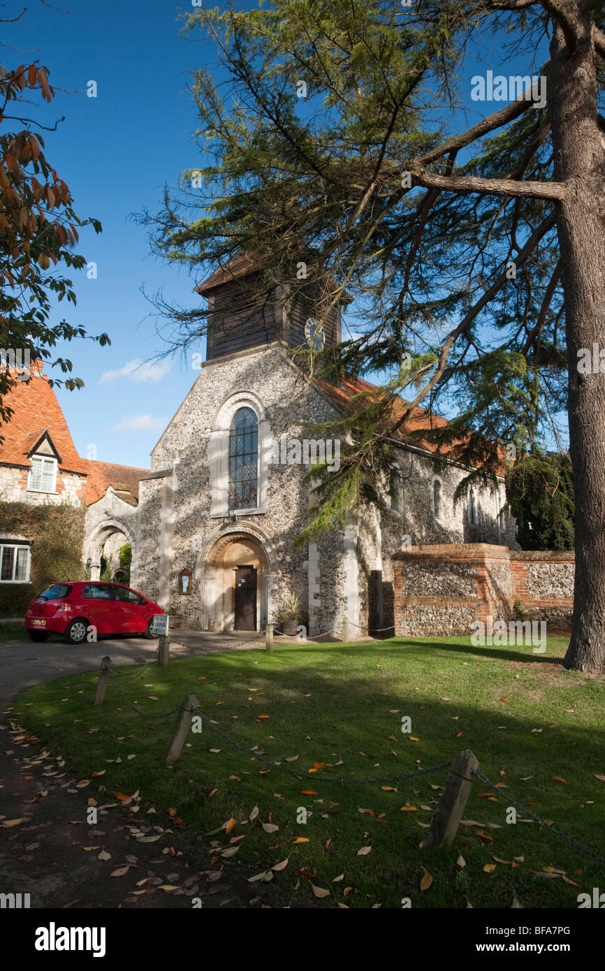 Chiesa di Santa Maria in Berkshire Upcross villaggio di Hurley, Regno Unito Foto Stock