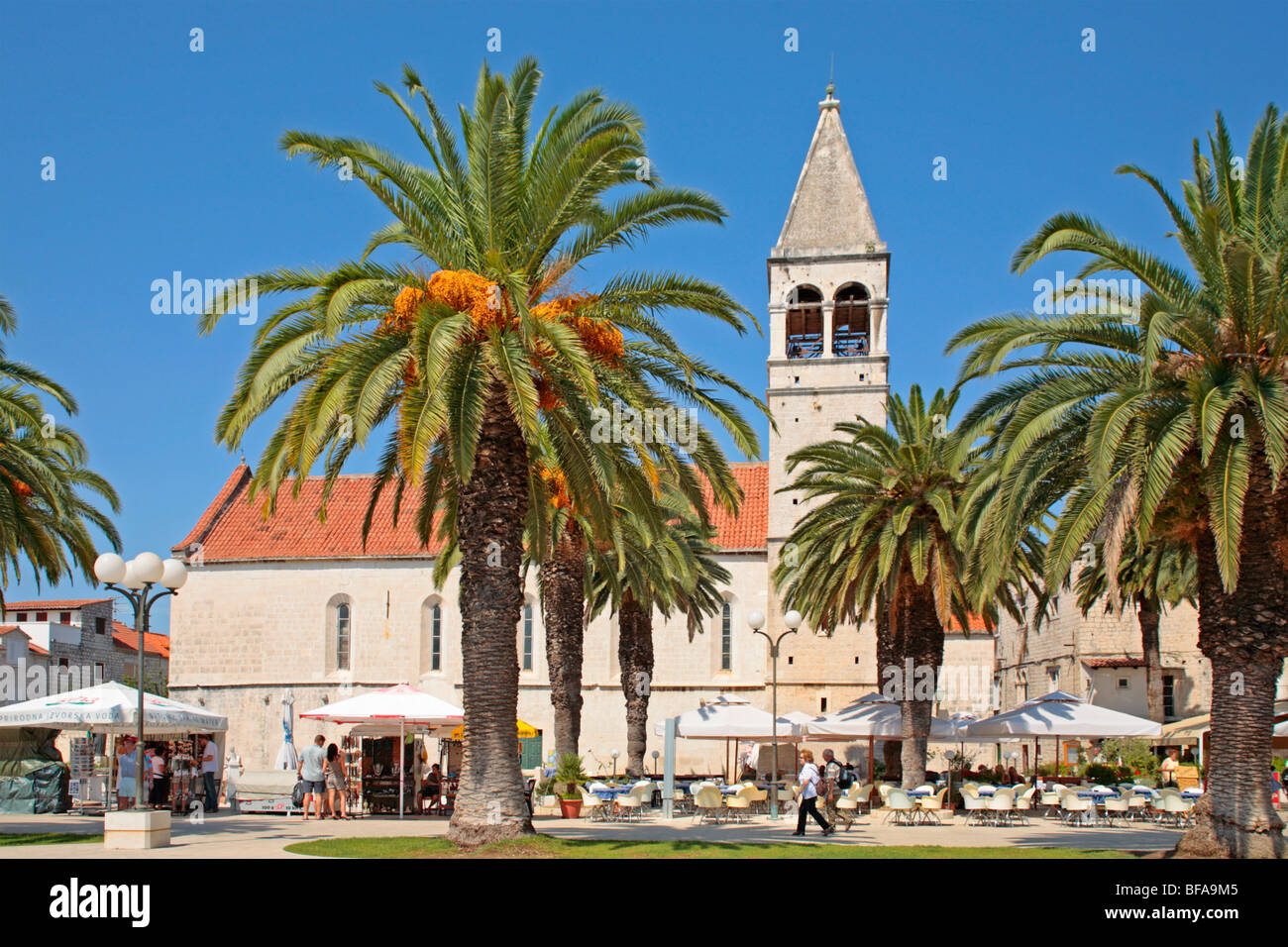 Chiesa a Trogir, Centrale Dalmazia, Croazia Foto Stock